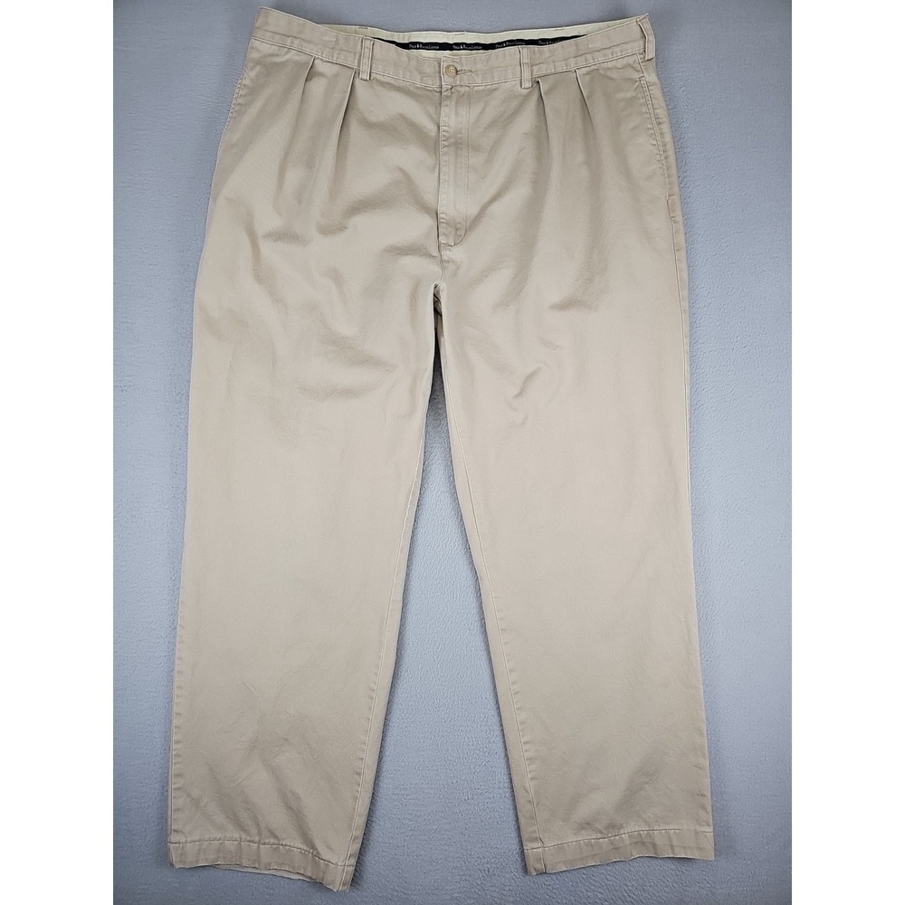 Polo Ralph Lauren Chino Pant Men's 41x30 Khaki Andrew Pant Pleated Classic Fit